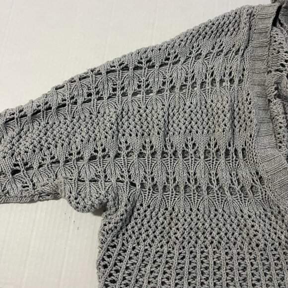 Aeropostale Womens Crochet knit Cardigan Sz Small Cottage Grandma Boho Festival - Picture 6 of 9
